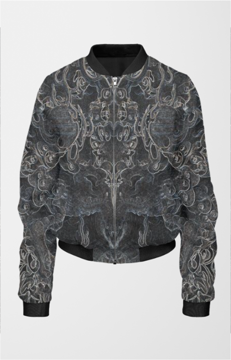 Cosmic Chaos Women's All Over Printed Bomber Jacket