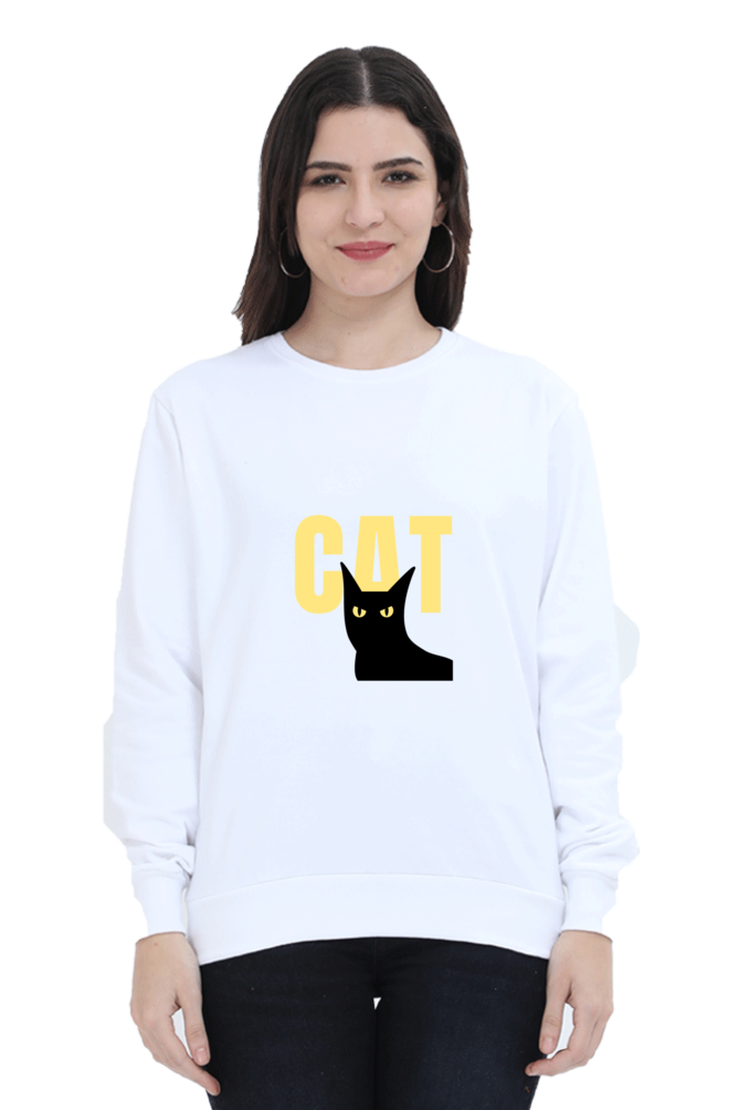 Cat Female Graphic Sweatshirt