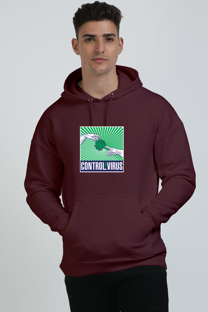 Control the Virus Graphic Unisex Oversized Hoodie