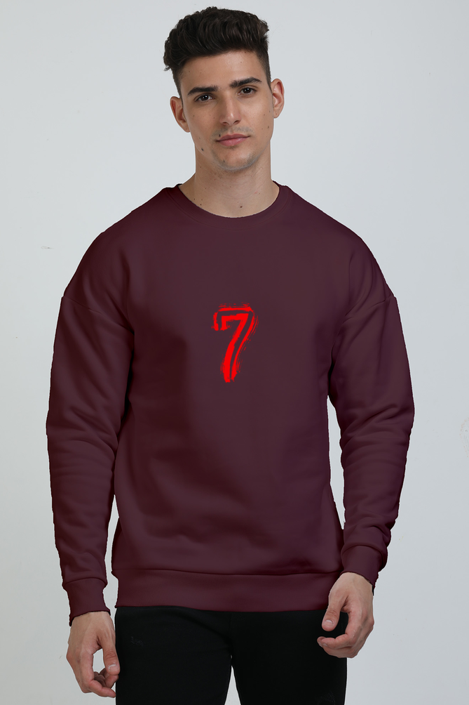 Bold Seven Graphic Unisex Oversized Sweatshirt