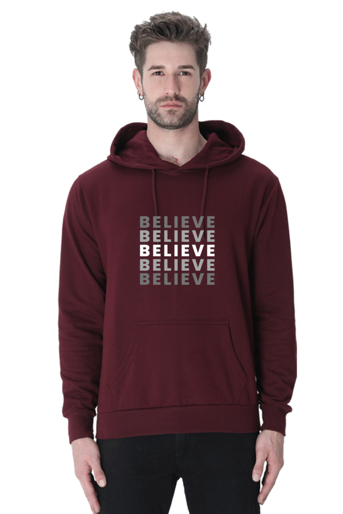 Believe Male Graphic Hoodie