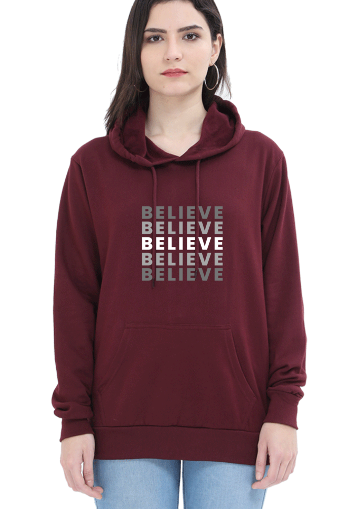 Believe Female Graphic Hoodie