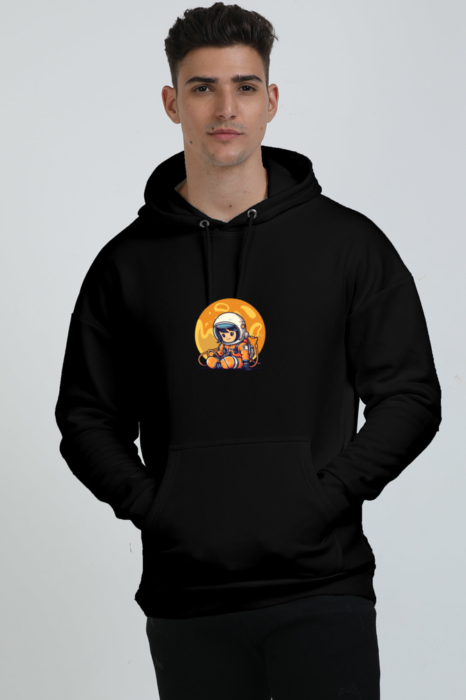 Little Astronaut Graphic Unisex Oversized Hoodie