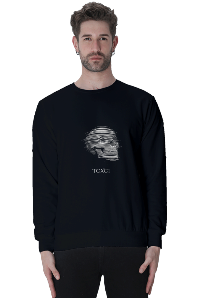 Masked Reality Male Graphic Sweatshirt