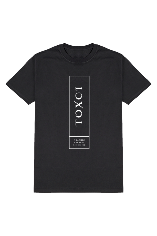 Toxci Original Men's Round Neck Half Sleeve Black Graphic Tshirt