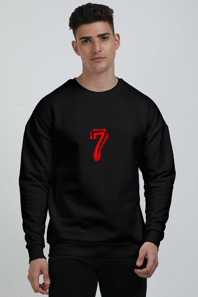 Bold Seven Graphic Unisex Oversized Sweatshirt