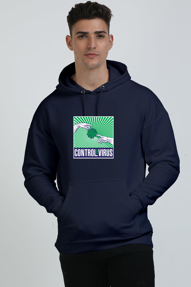 Control the Virus Graphic Unisex Oversized Hoodie