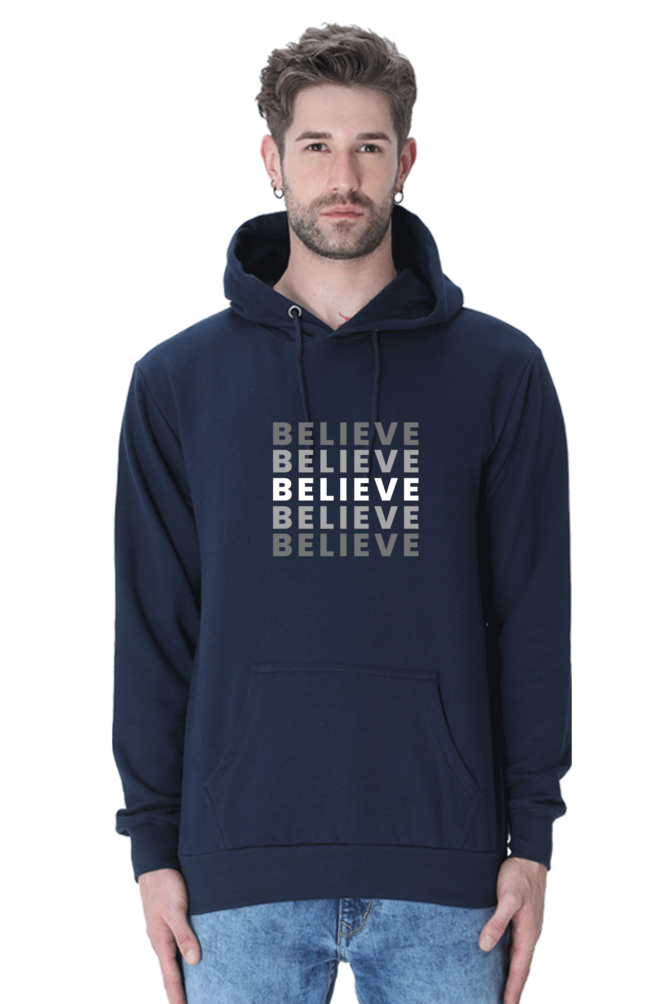 Believe Male Graphic Hoodie