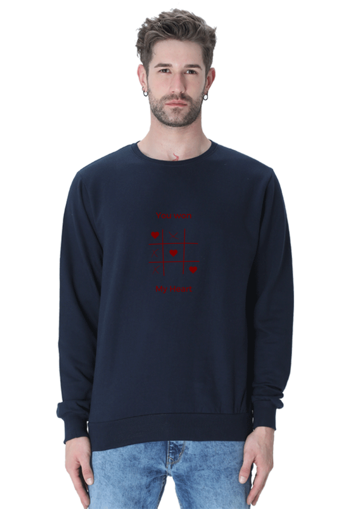 You Won My Heart Male Graphic Sweatshirt
