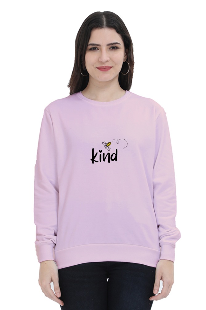 Bee Kind Female Graphic Sweatshirt