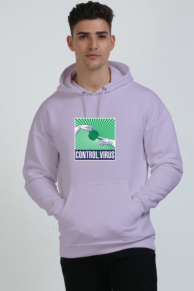 Control the Virus Graphic Unisex Oversized Hoodie