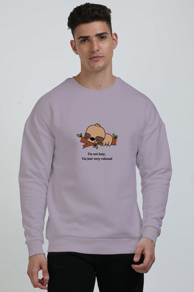 Slothful Serenity Graphic Unisex Oversized Sweatshirt