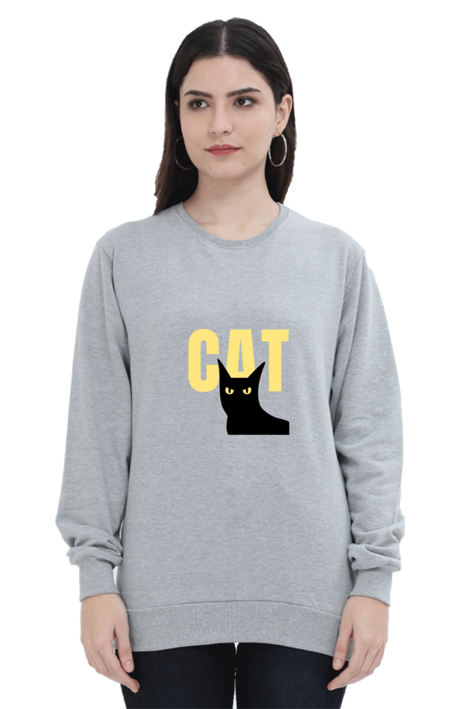 Cat Female Graphic Sweatshirt