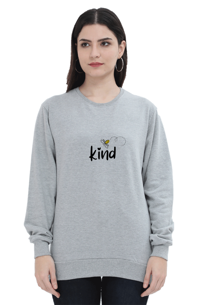 Bee Kind Female Graphic Sweatshirt