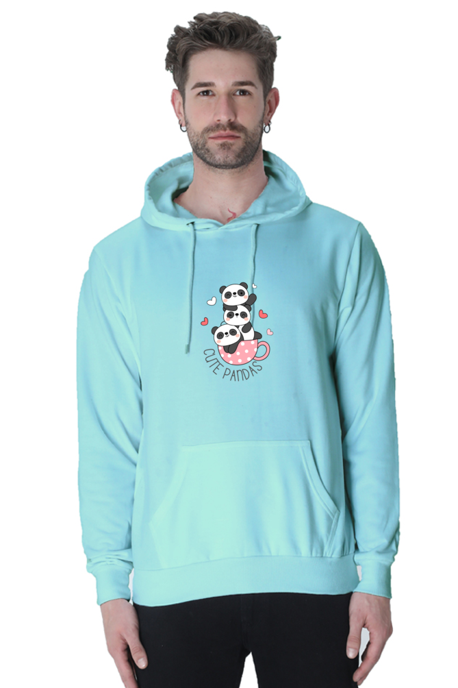 Cute Pandas Male Graphic Hoodie