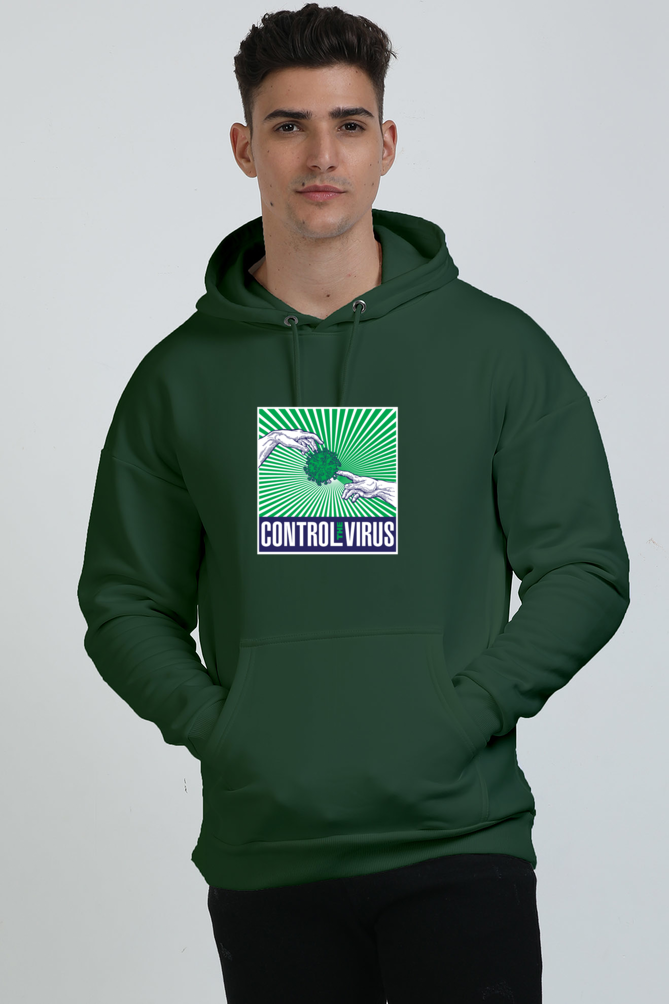 Control the Virus Graphic Unisex Oversized Hoodie