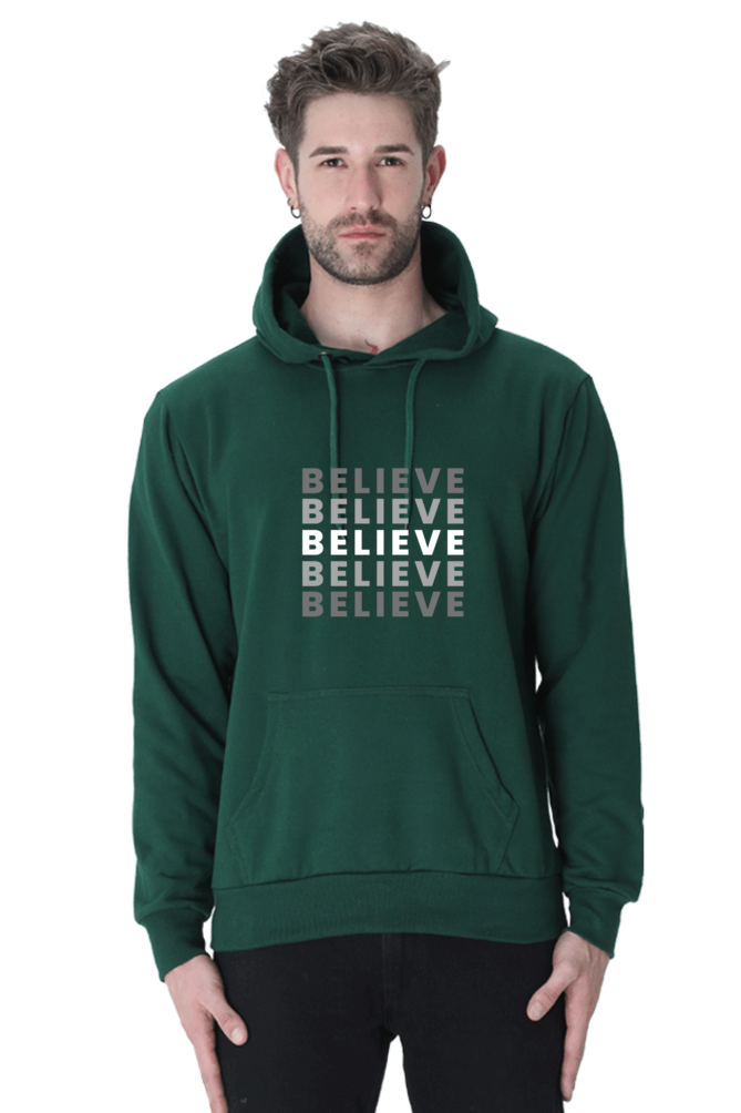 Believe Male Graphic Hoodie
