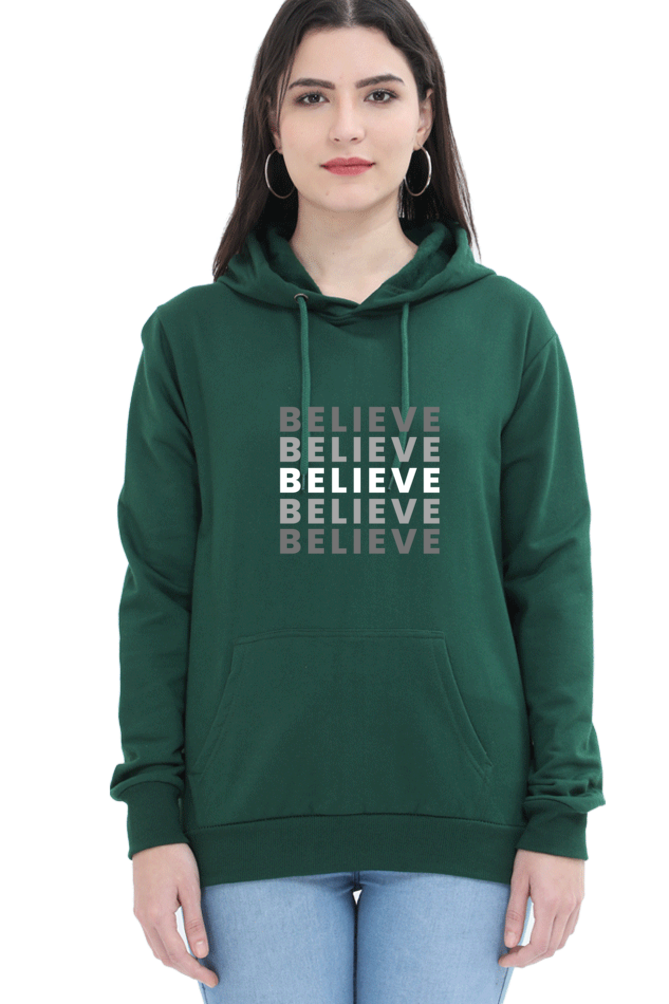 Believe Female Graphic Hoodie