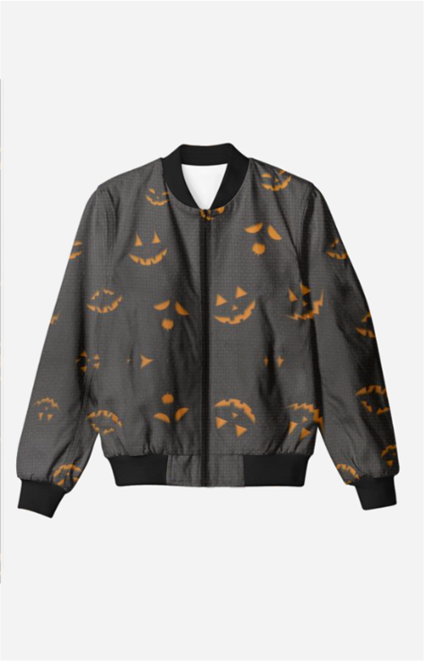 Halloween Pattern Men's All Over Printed Bomber Jacket