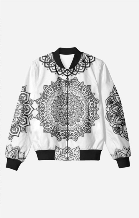 Mandala Art Men's All Over Printed Bomber Jacket