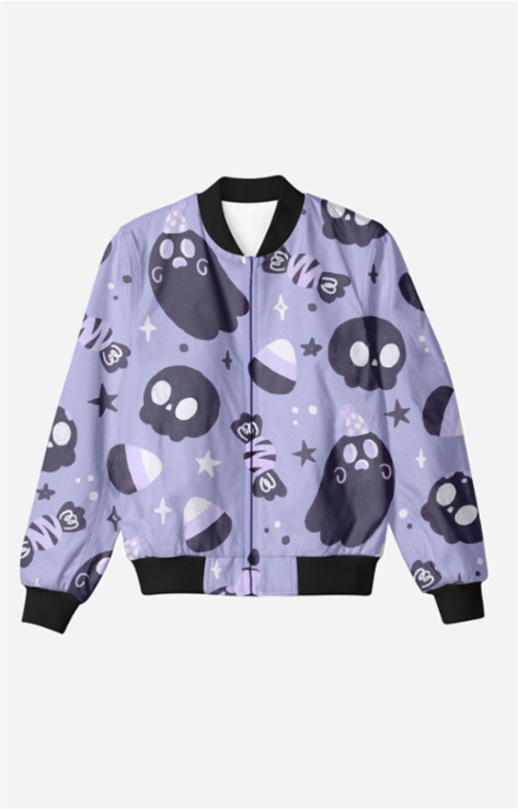 Boo-tiful Pattern Men's All Over Printed Bomber Jacket