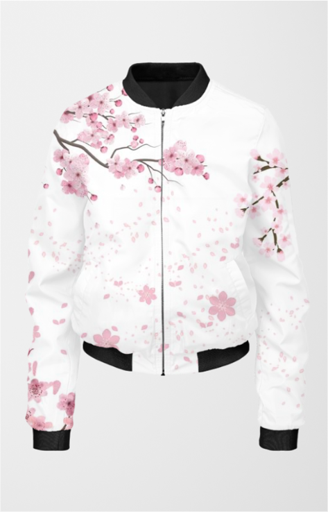 Springtime Beauty Women's All Over Printed Bomber Jacket