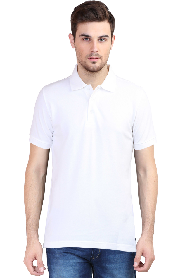 Plain/Solid Men's Premium Cotton Polo Tshirt