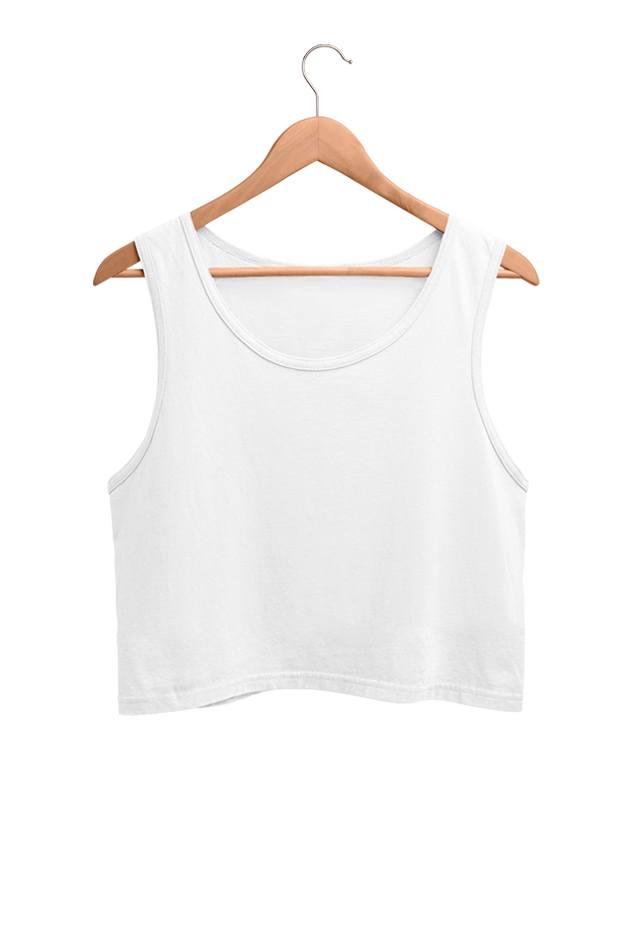 Plain/Solid Women's Cotton Crop Tank