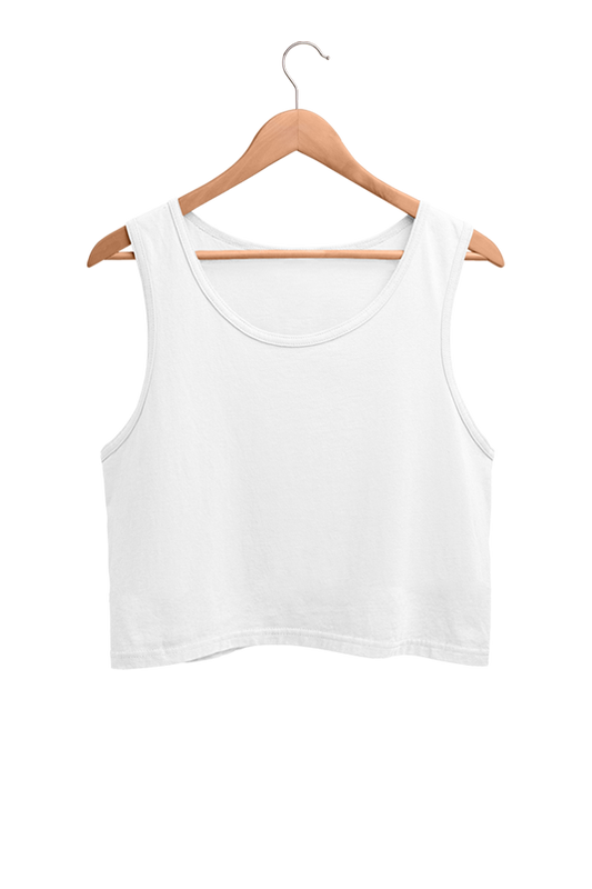 Plain/Solid Women's Cotton Crop Tank