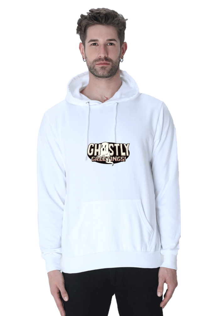 Ghastly Greetings Male Graphic Hoodie