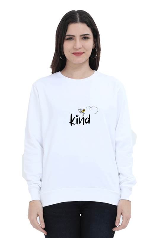 Bee Kind Female Graphic Sweatshirt