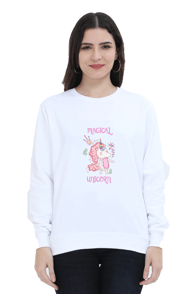 Magical Unicorn Female Graphic Sweatshirt