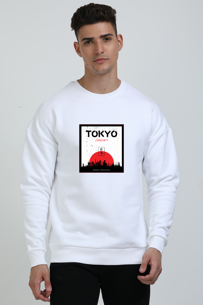 Tokyo Calling Graphic Unisex Oversized Sweatshirt