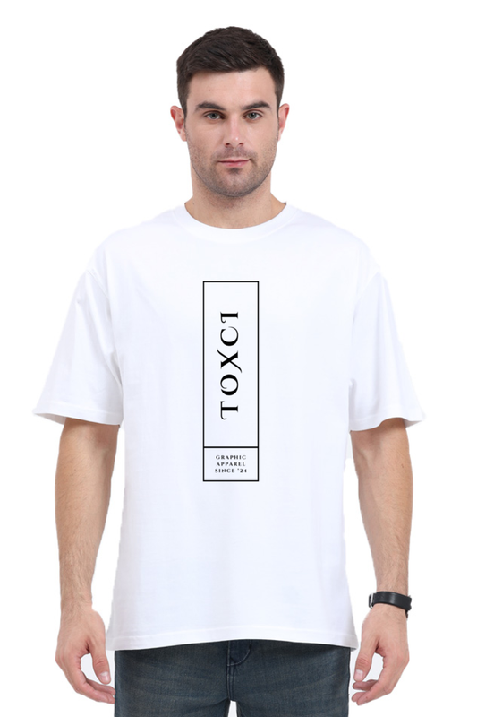 Toxci Original Unisex Oversized Cotton White Graphic Tshirt