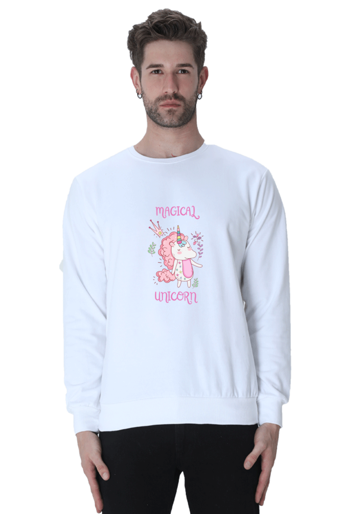 Magical Unicorn Male Graphic Sweatshirt