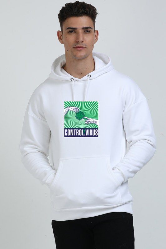 Control the Virus Graphic Unisex Oversized Hoodie