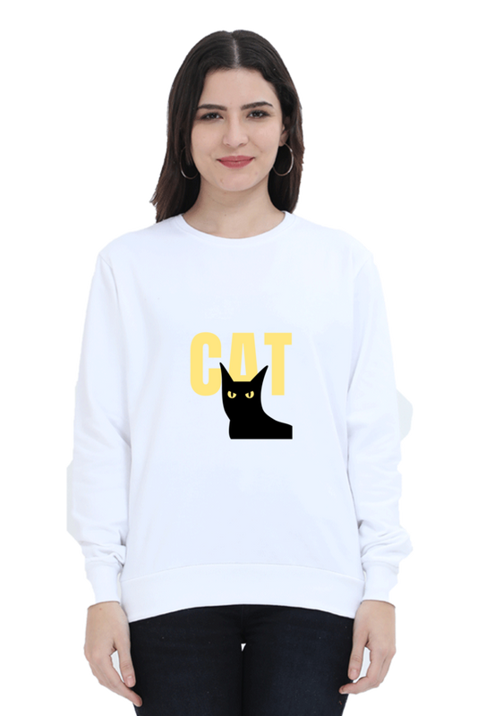 Cat Female Graphic Sweatshirt
