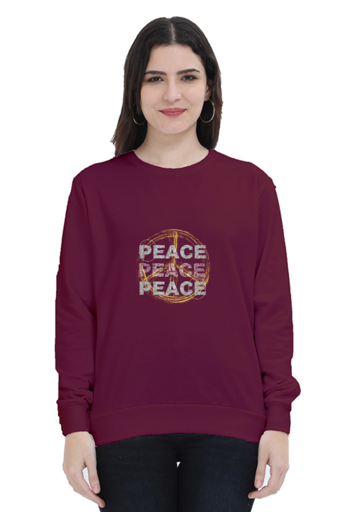 Peace Female Graphic Sweatshirt