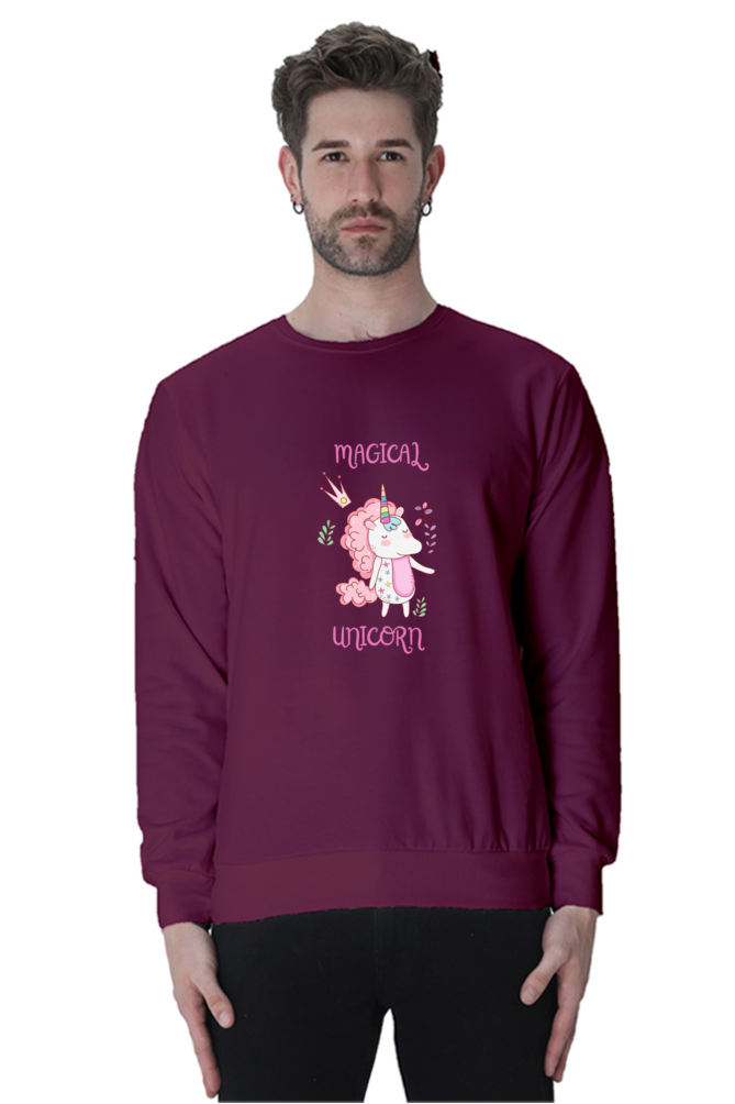 Magical Unicorn Male Graphic Sweatshirt