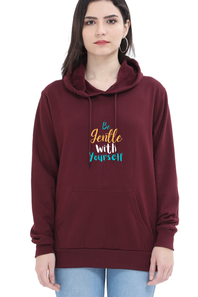 Be Gentle With Yourself Female Graphic Hoodie