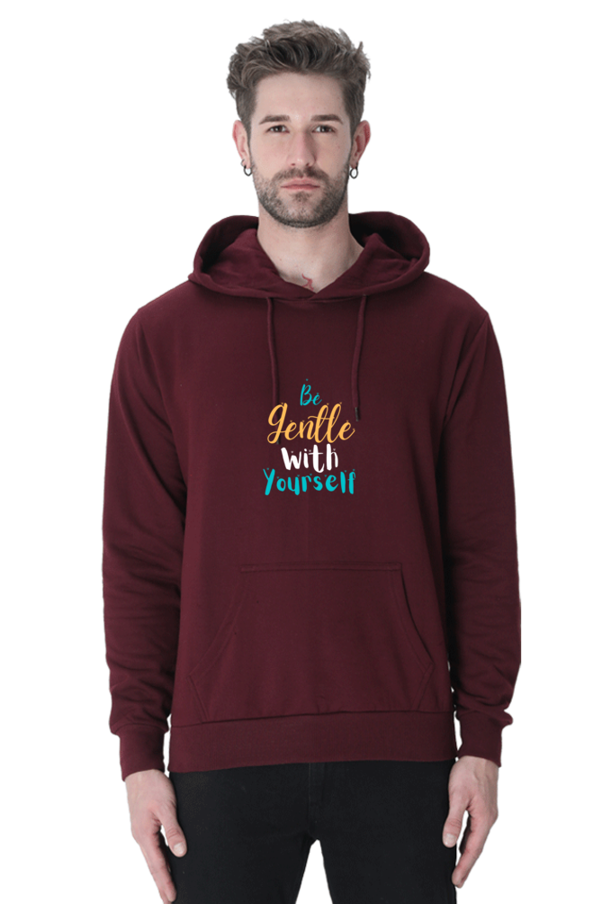 Be Gentle With Yourself Male Graphic Hoodie