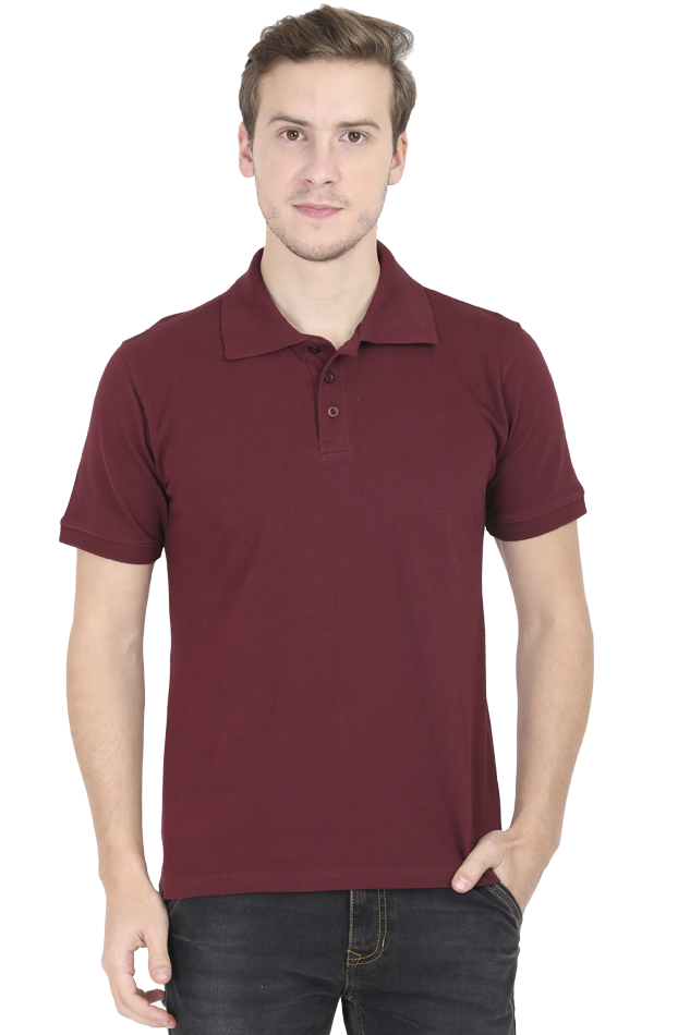 Plain/Solid Men's Premium Cotton Polo Tshirt