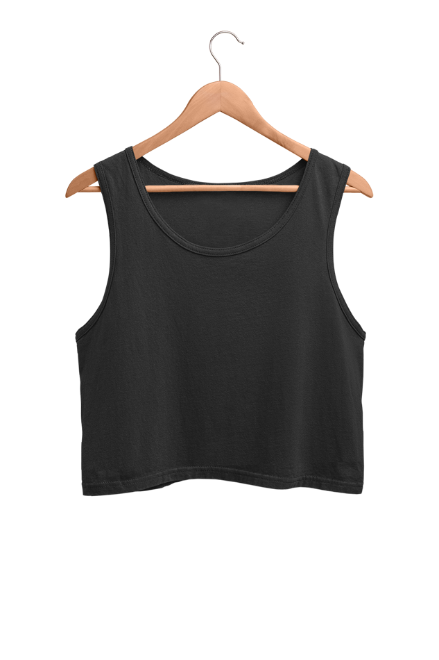 Plain/Solid Women's Cotton Crop Tank