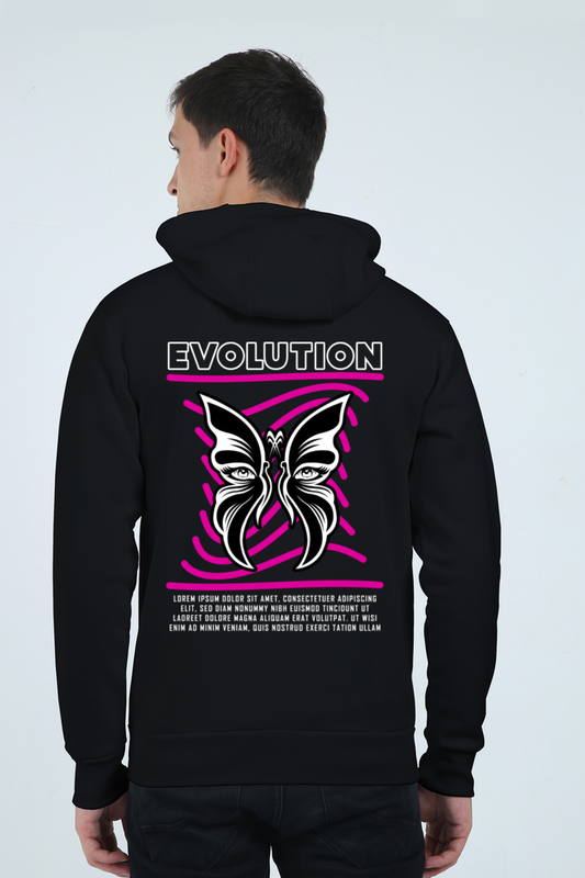 Evolution Graphic Unisex Heavyweight Zip Hoodie