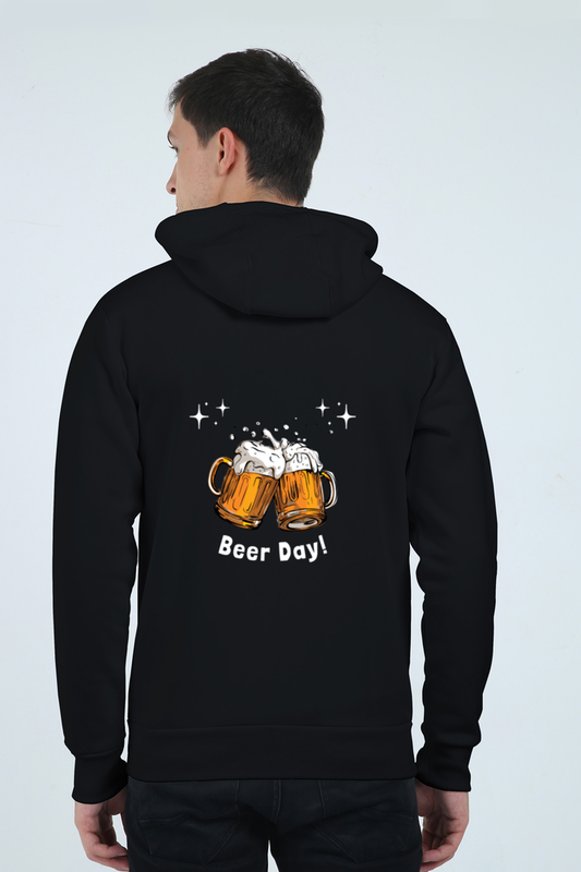 Beer Day Graphic Unisex Heavyweight Zip Hoodie