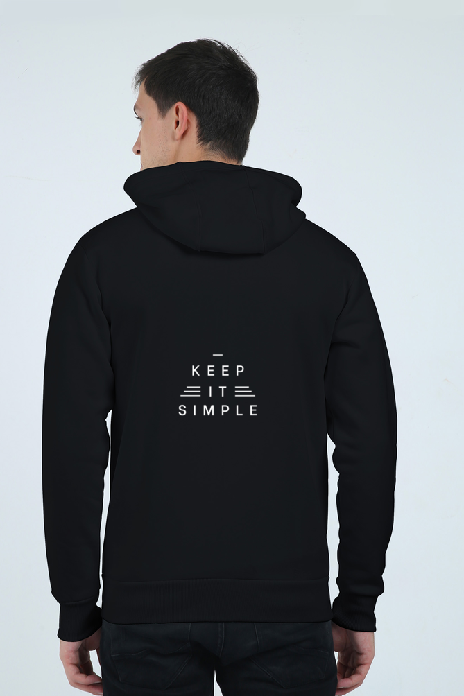 Keep It Simple Graphic Unisex Heavyweight Zip Hoodie