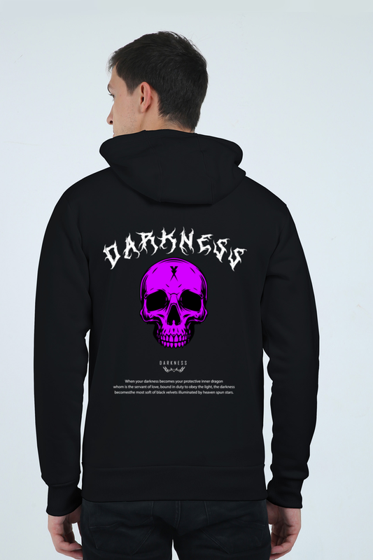 Darkness Within Graphic Unisex Heavyweight Zip Hoodie