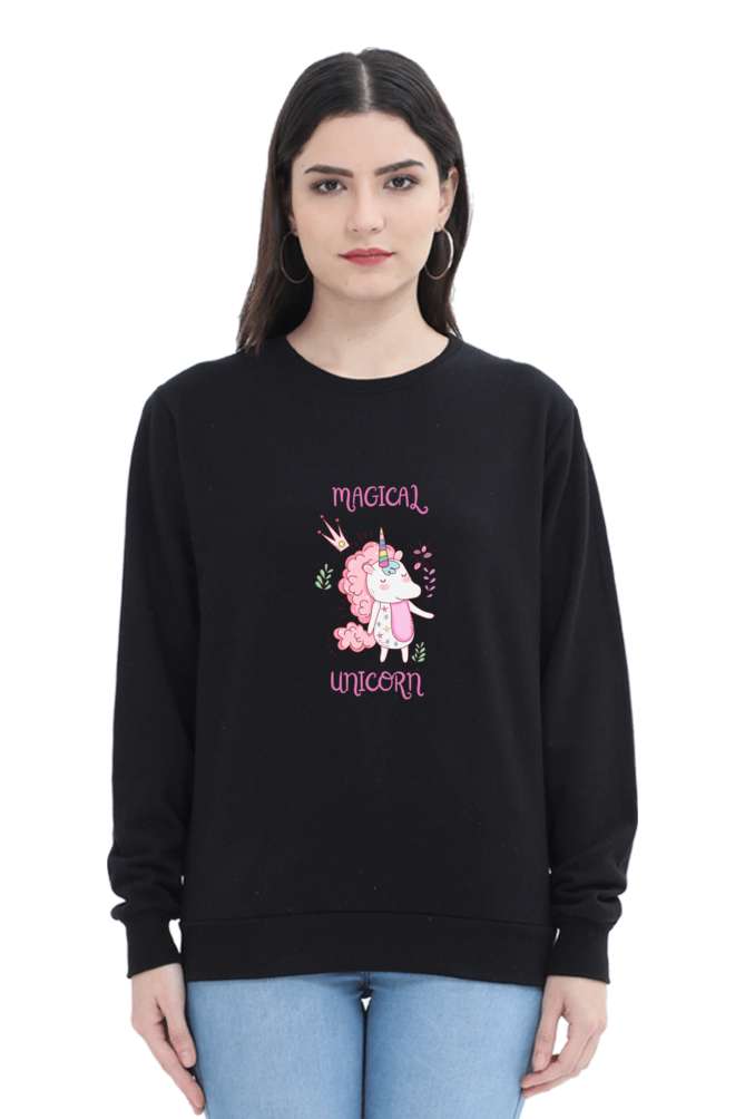 Magical Unicorn Female Graphic Sweatshirt