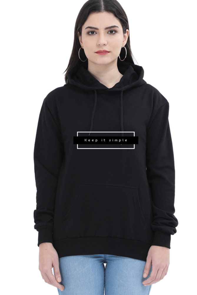 Keep It Simple Female Graphic Hoodie