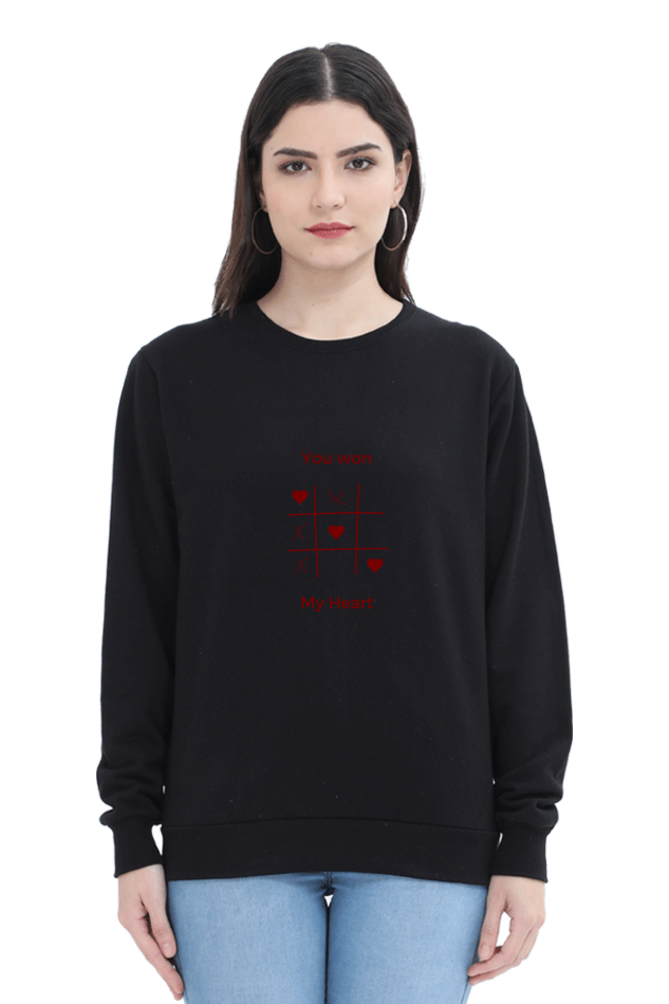 You Won My Heart Female Graphic Sweatshirt